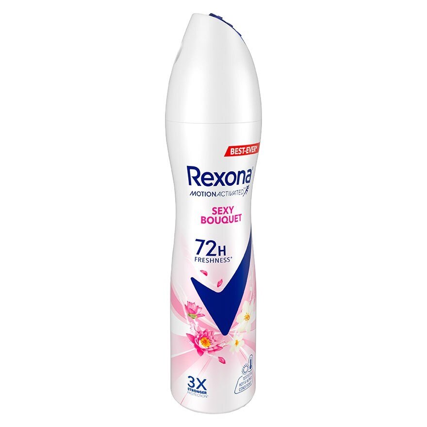 Rexona Spray Sexy Bouquet Antiperspirant 135 Ml. สเปรย์ลดเหงื่อระงับกลิ่นกาย