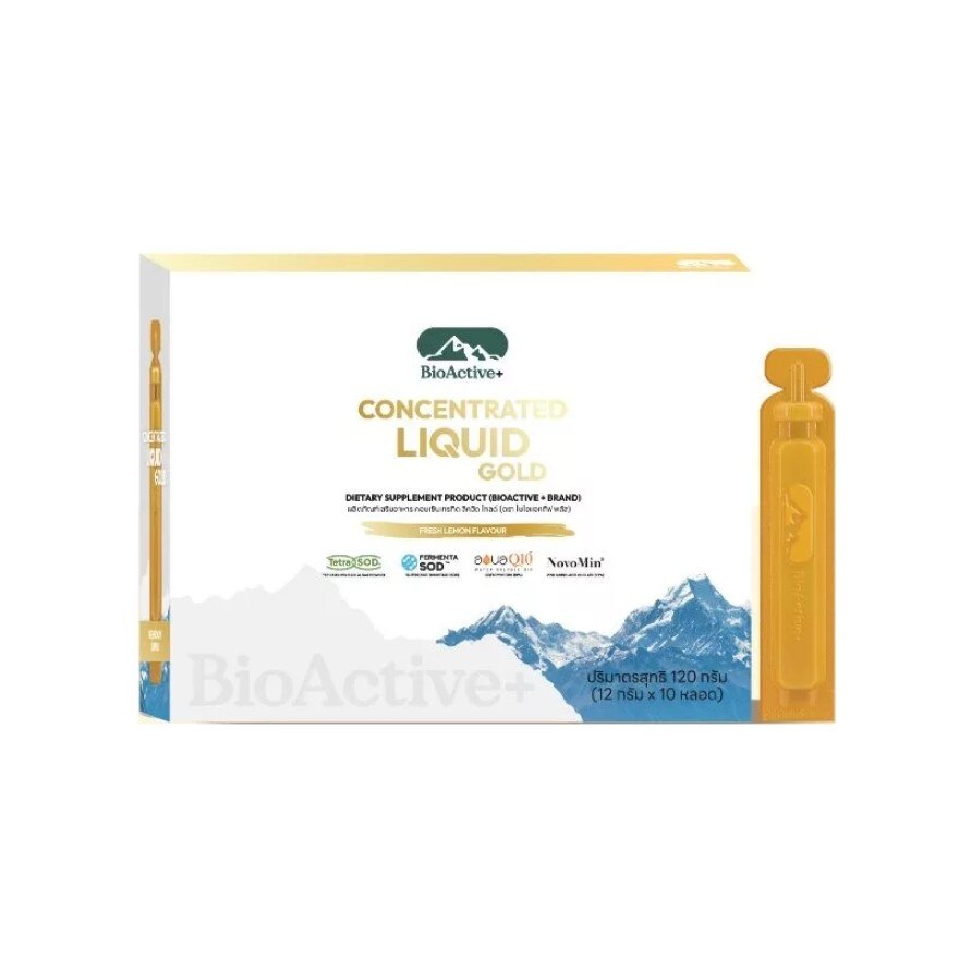 BioActive+ Concentrated Liquid Gold 10 Tubes (Fresh Lemon Flavour)
