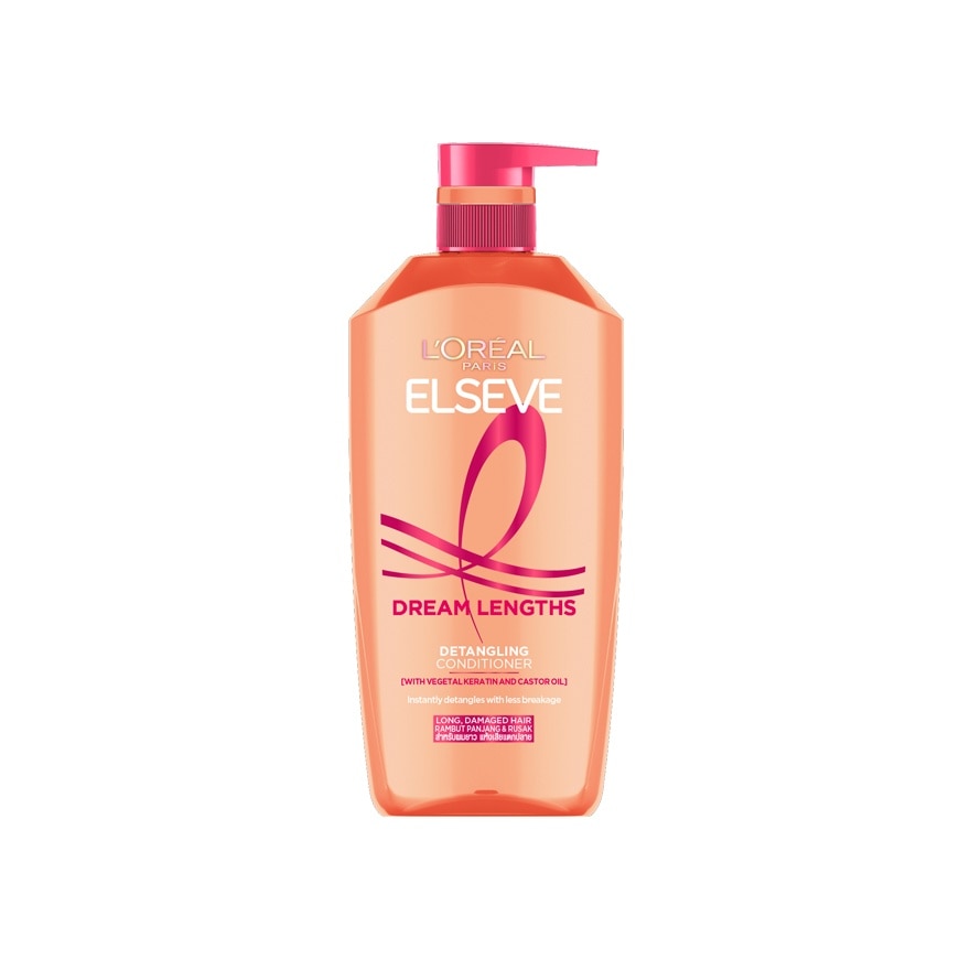 L'Oreal Paris Elseve Conditioner Dream Lengths Detangling 375 Ml. ผมยาว แห้งเสีย