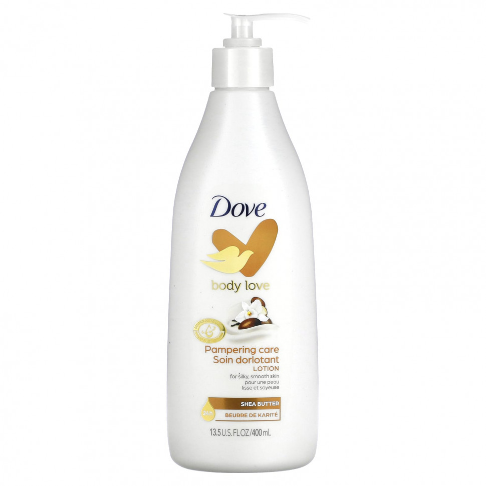 Dove, Лосьон для ухода за телом, масло ши, 400 мл (13,5 жидк. Унции)