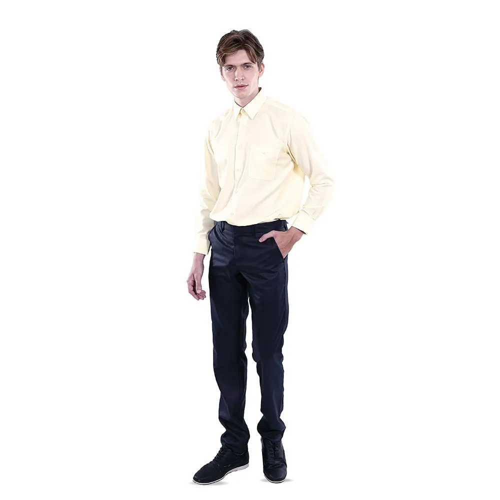 ARROW NON IRON LONG SLEEVE SHIRT Comfort Fit Yellow Color