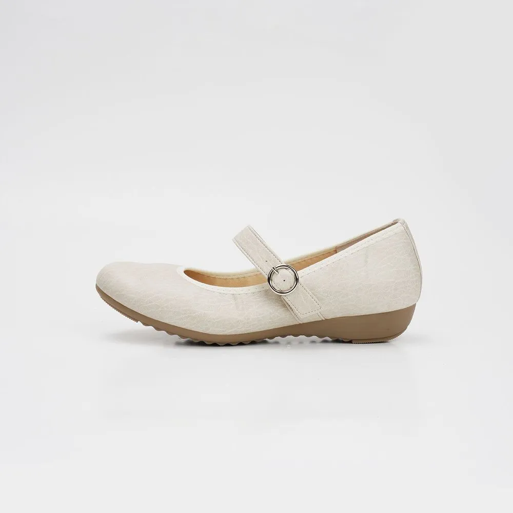 JOLI SNOB Ivory Comfort Flat ACT-39075