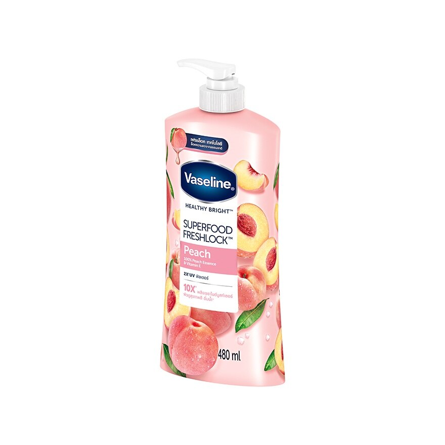 Vaseline Healthy Bright Superfood Freshlock Peach 480 Ml.