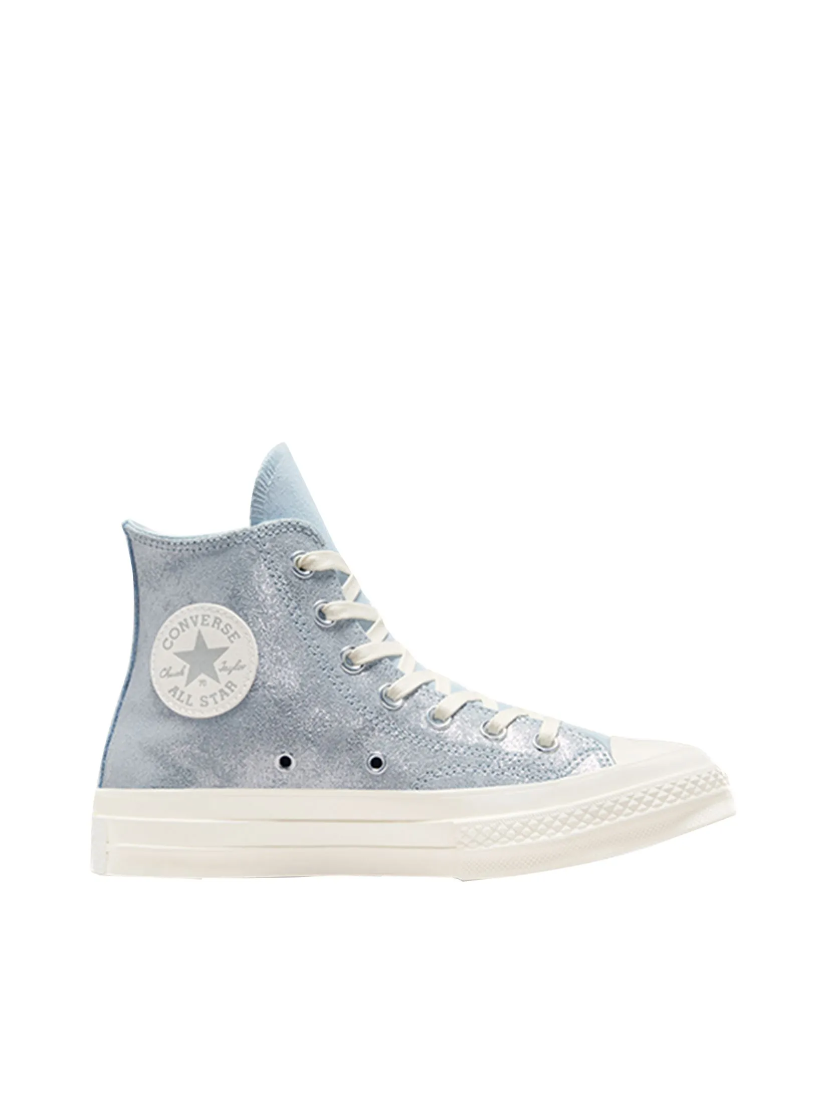 CONVERSE Women Sneakers Chuck 70 Pretty Patina Hi Silver/Blue