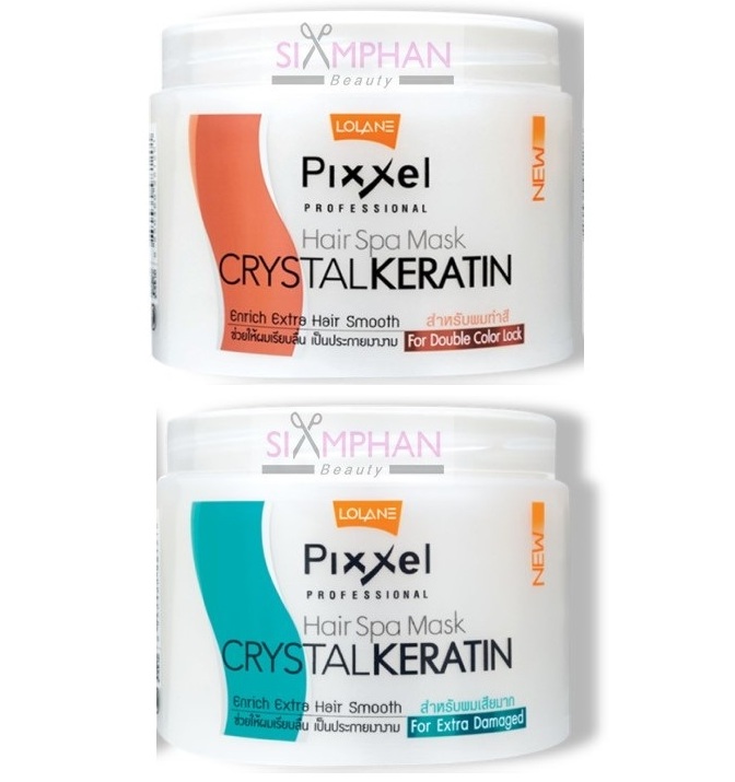 Профессиональная Спа маска с кератином для волос Pixxel Lolane 450 мл 2 вида