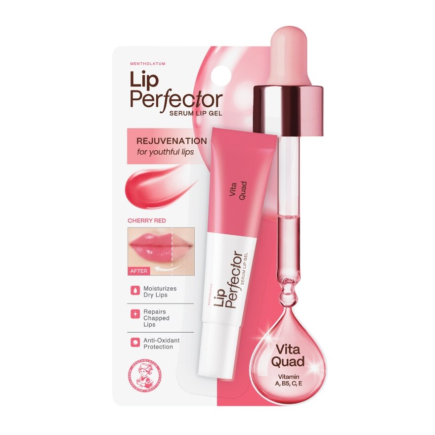 Mentholatum Lip Perfector Serum Lip Gel Vita Quad 8 G. - Red
