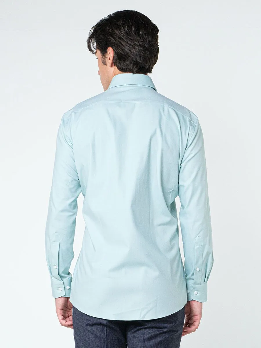 OLYMP CLIMATE CONTROL - MEN SHIRT LONG SLEEVES MODERN FIT  CRYTAL GREEN