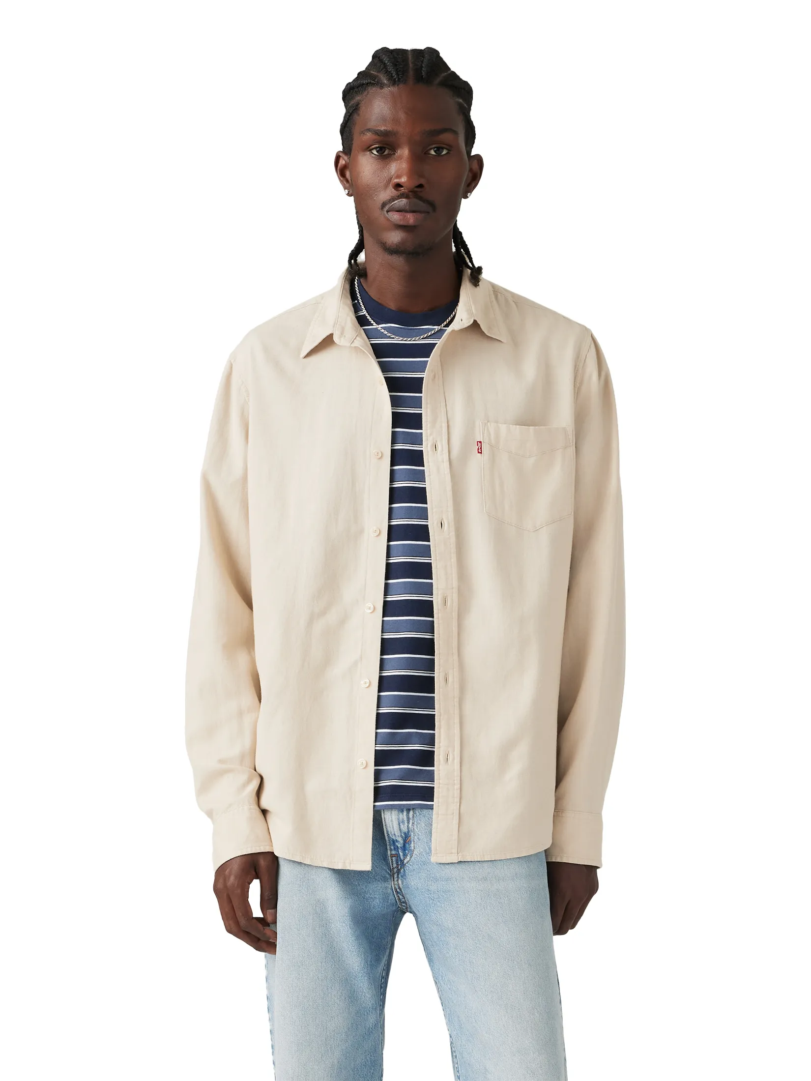 LEVI'S Men's Sunset Pocket Standard Fit Shirt Neutral