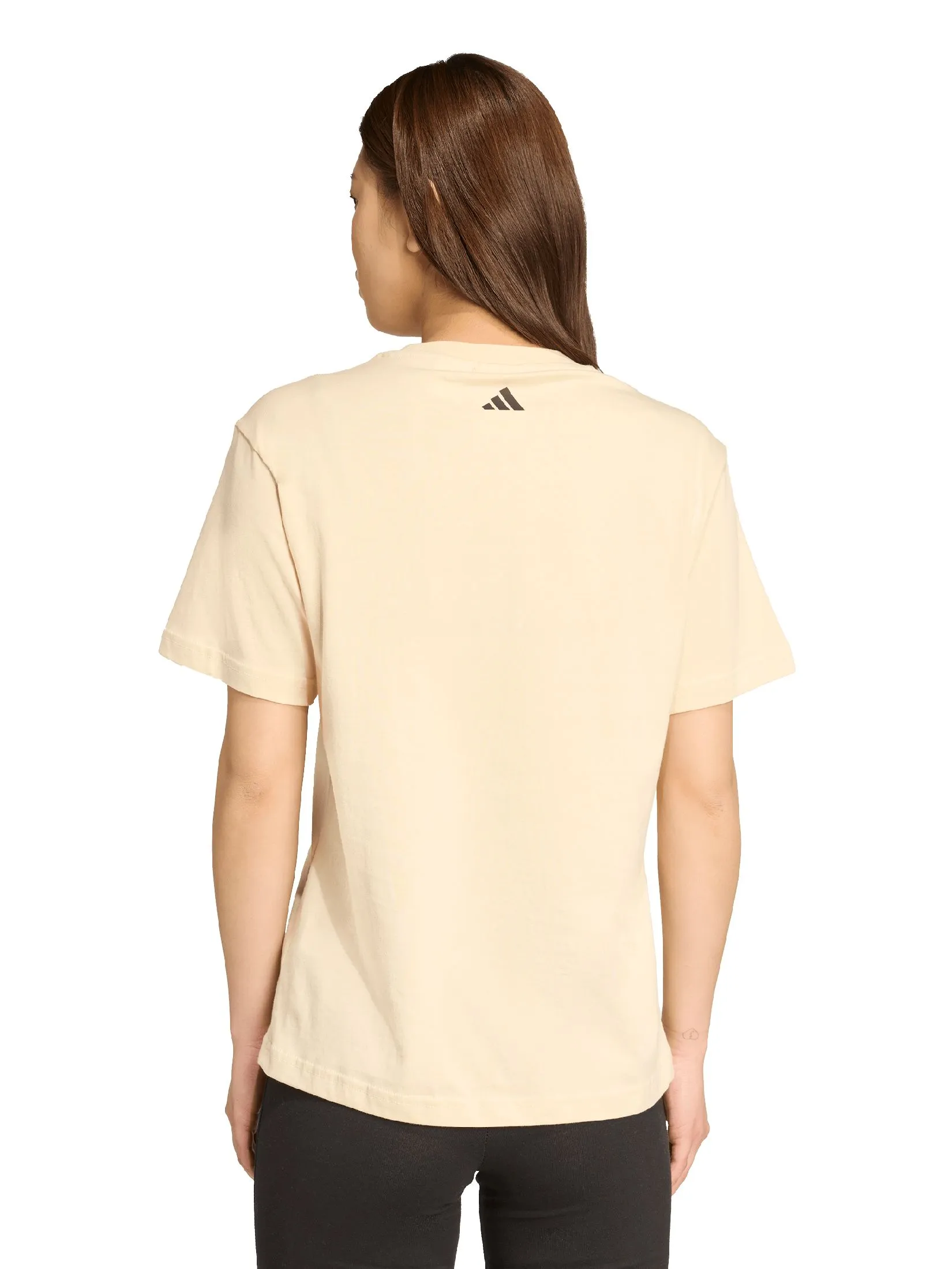 ADIDAS Women T-Shirt adidas X FARM Graphic JL8614 Beige / Sand Strata