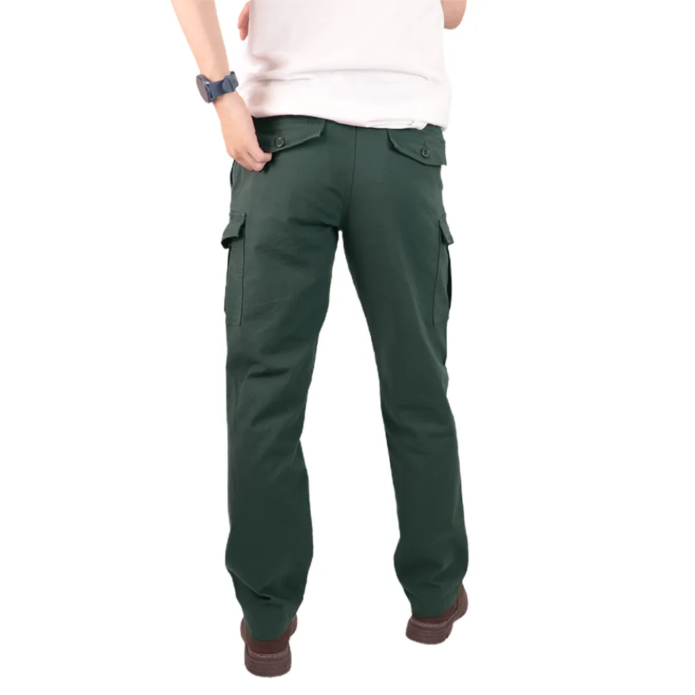 BOVY GREEN SLIM  CARGO TROUSERS -9206