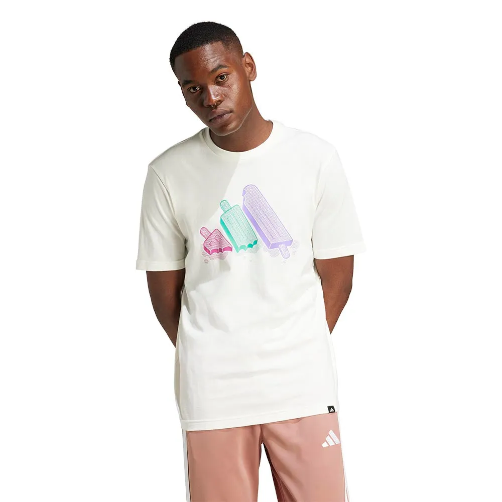 ADIDAS Lounge Ice Graphic Men T-Shirt Cream - AD001AP080EJTH
