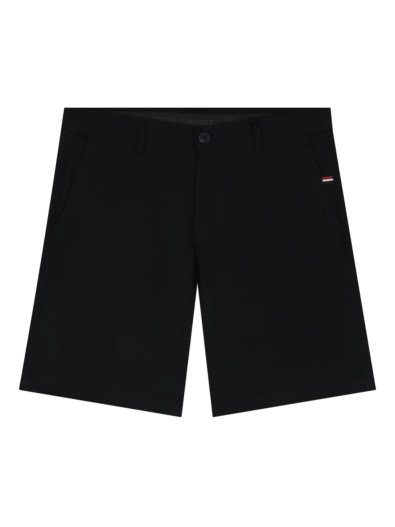 GIORDANO Men's Slim Taper Bermuda Shorts (180° Elastic Waist) Signature Black Size - 29 EU