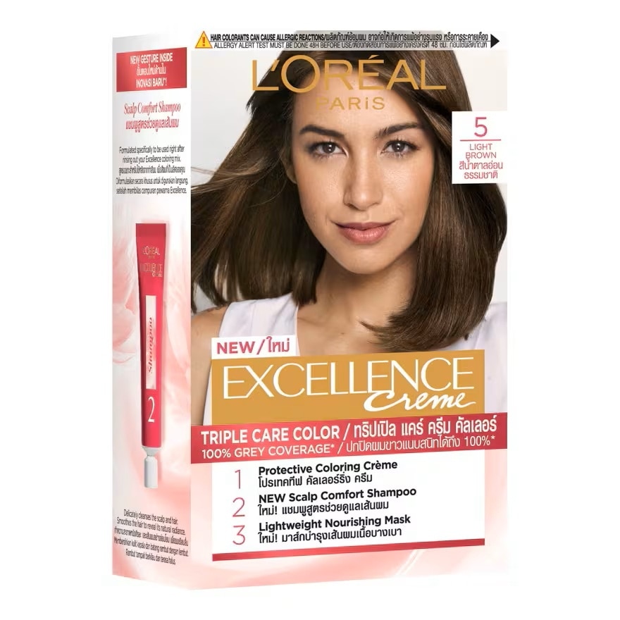 L'Oreal Paris Excellence Creme 5 Light Brown - Light Brown