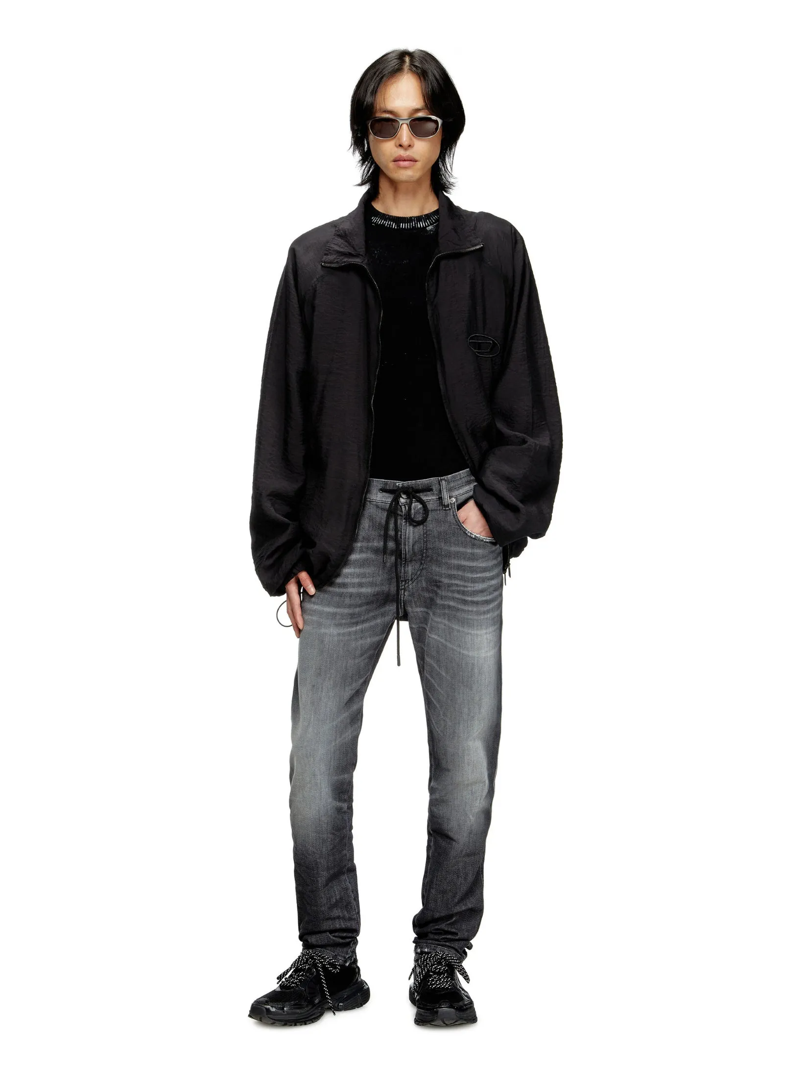 DIESEL Jeans Pants Men 2062 D-STRUKT-B JOGG Sweat jea Black