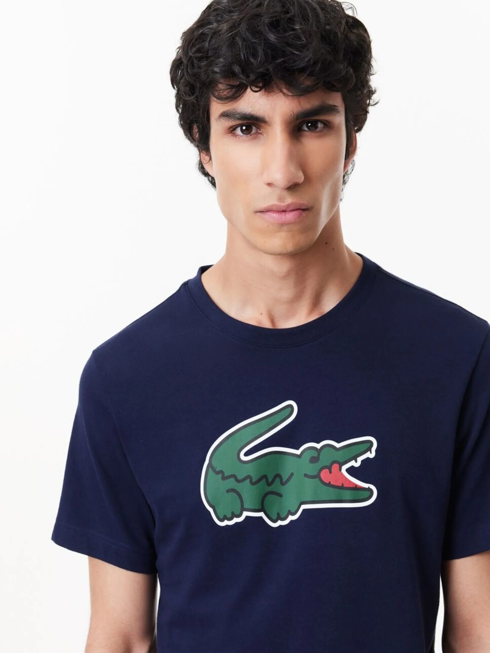 LACOSTE Ultra Dry XXL Logo Sport T-shirt Blue