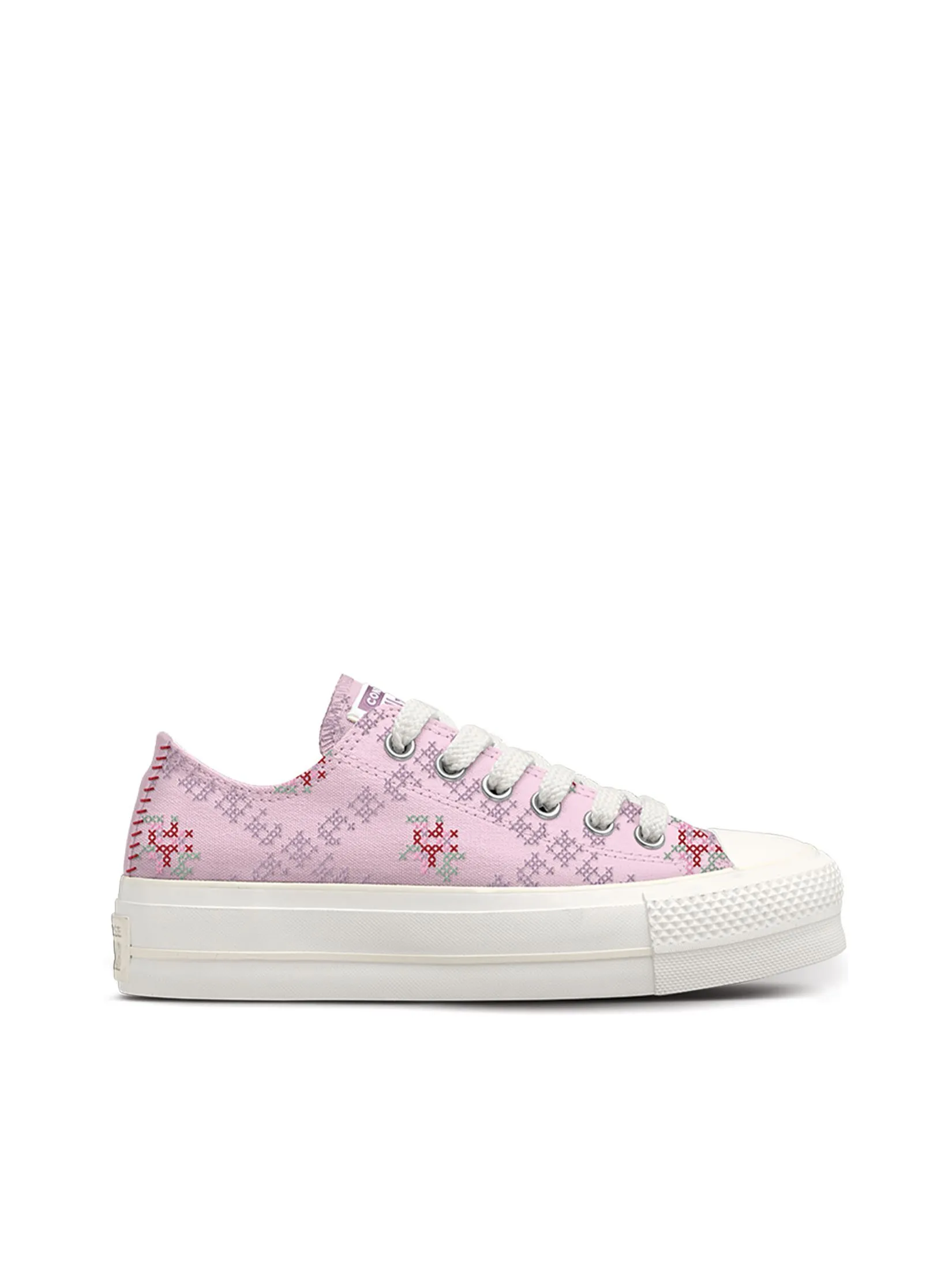 CONVERSE Women Sneakers Ctas Lift Spring Refresh: Floral Ox Pink Summit Pink/Vintage White/Egret