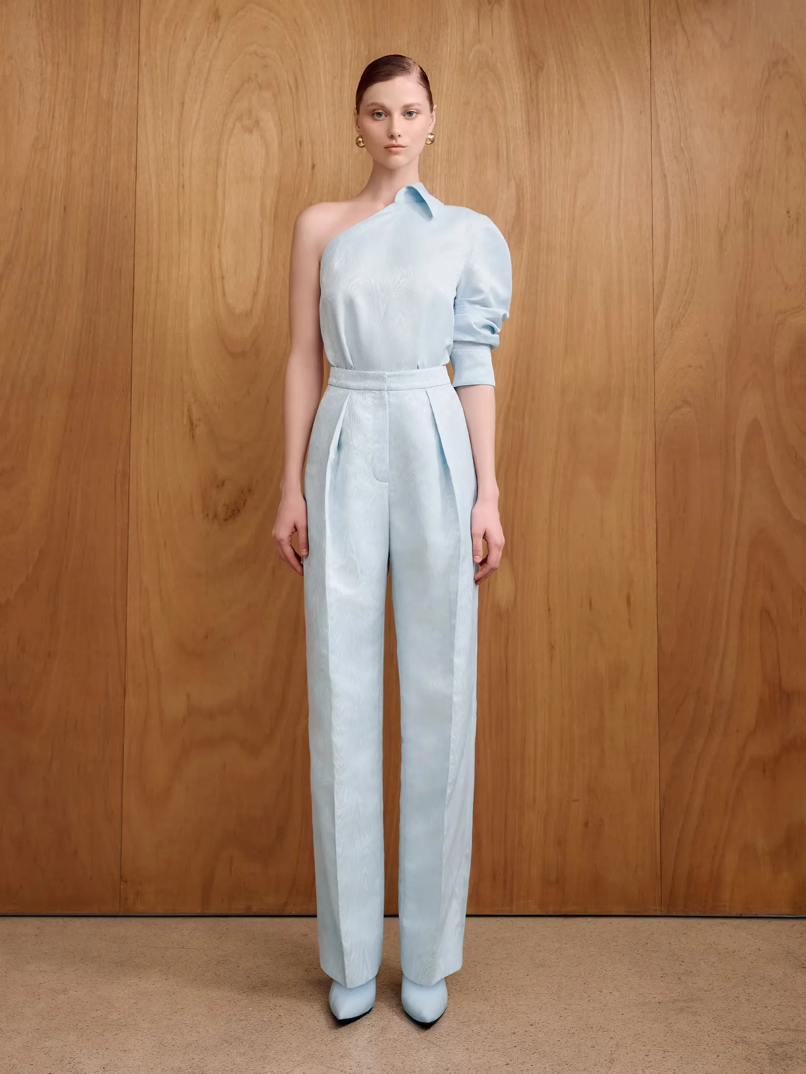 ASAVA ( SS25 )Oriane Tapered Pants  LIGHT BLUE