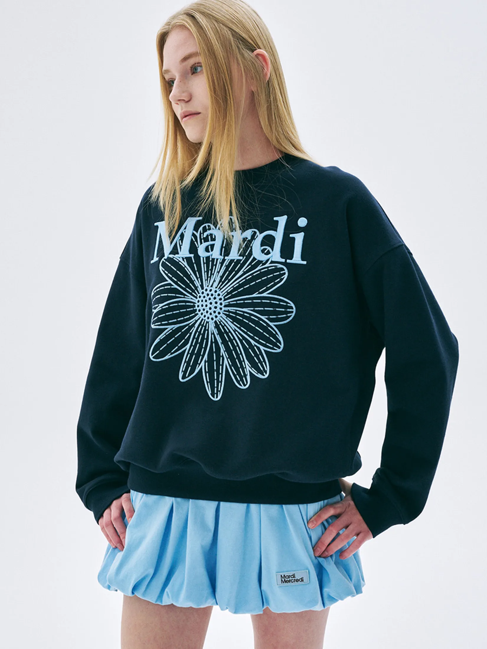 MARDI MERCREDI Volume Mini Skirt Sky F