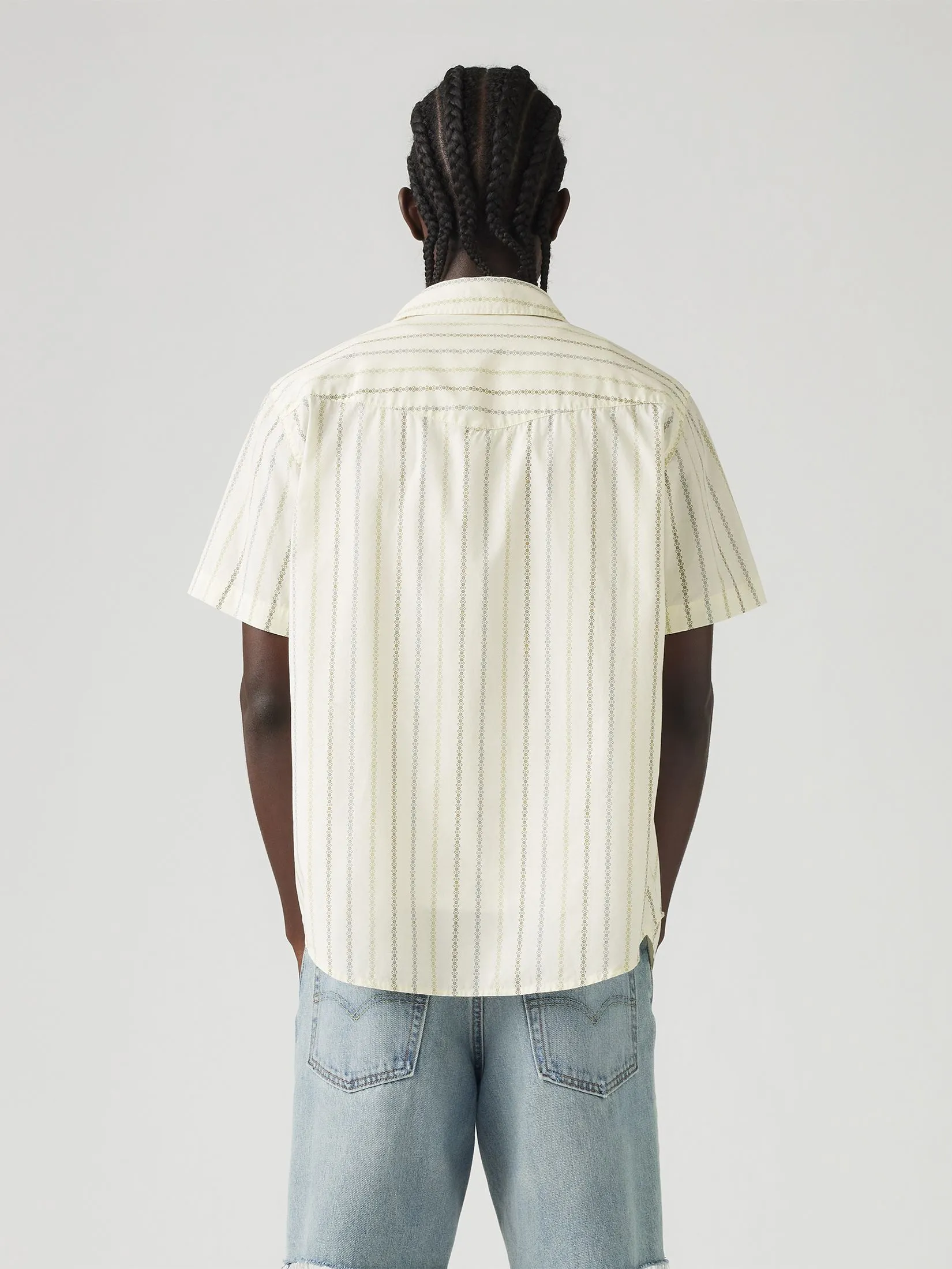 LEVI'S Men's Short-Sleeve Relaxed Fit Western Shirt Multi-Color