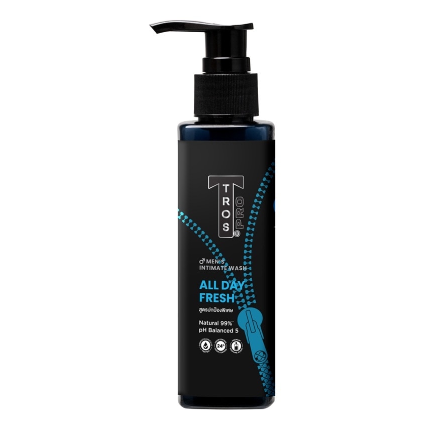 Tros Pro Men'S Intimate Wash All Day Fresh 130 Ml. - Blue
