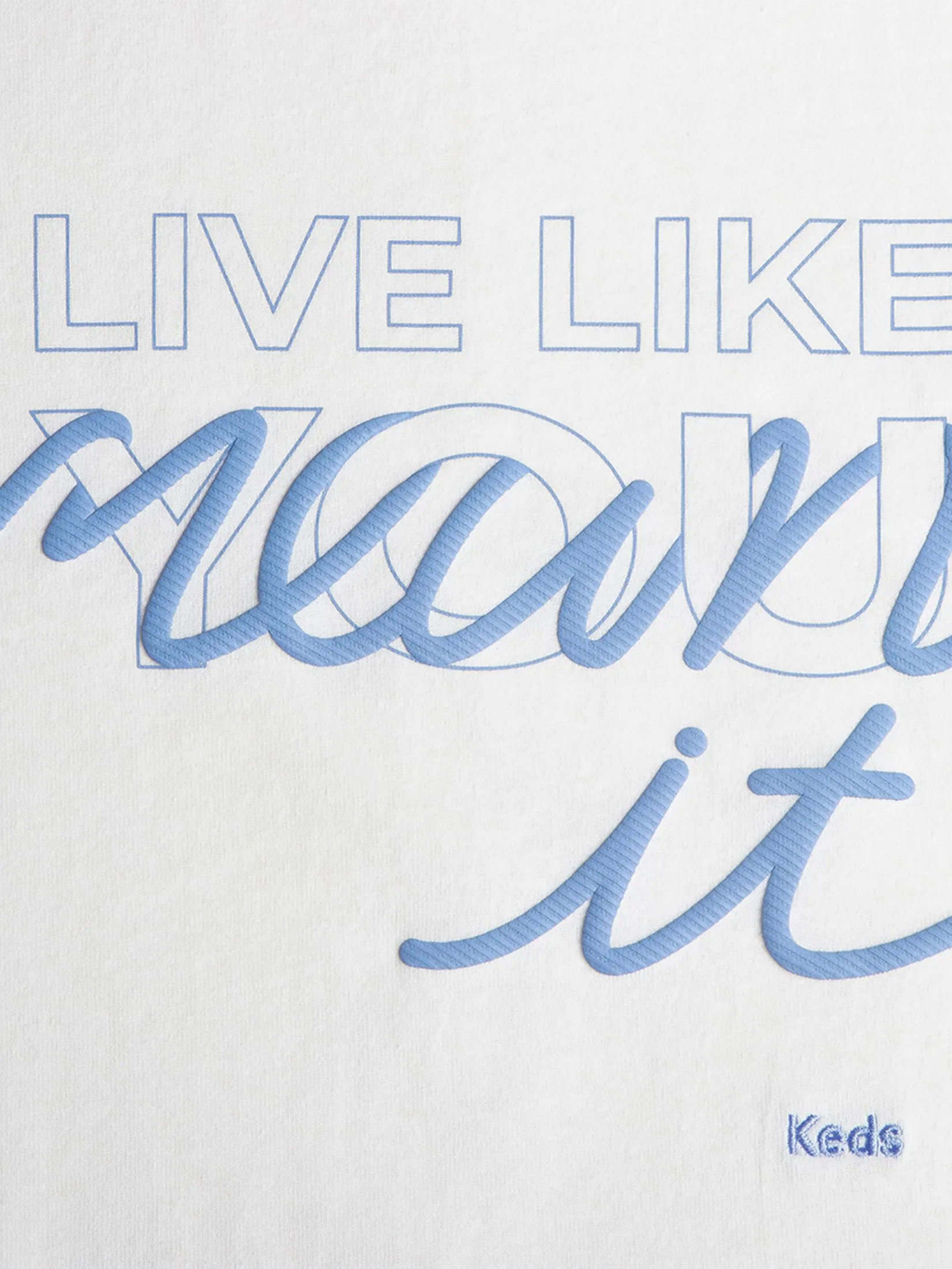 KEDS Women Live Like You Mean It Loose T-Shirt Beige