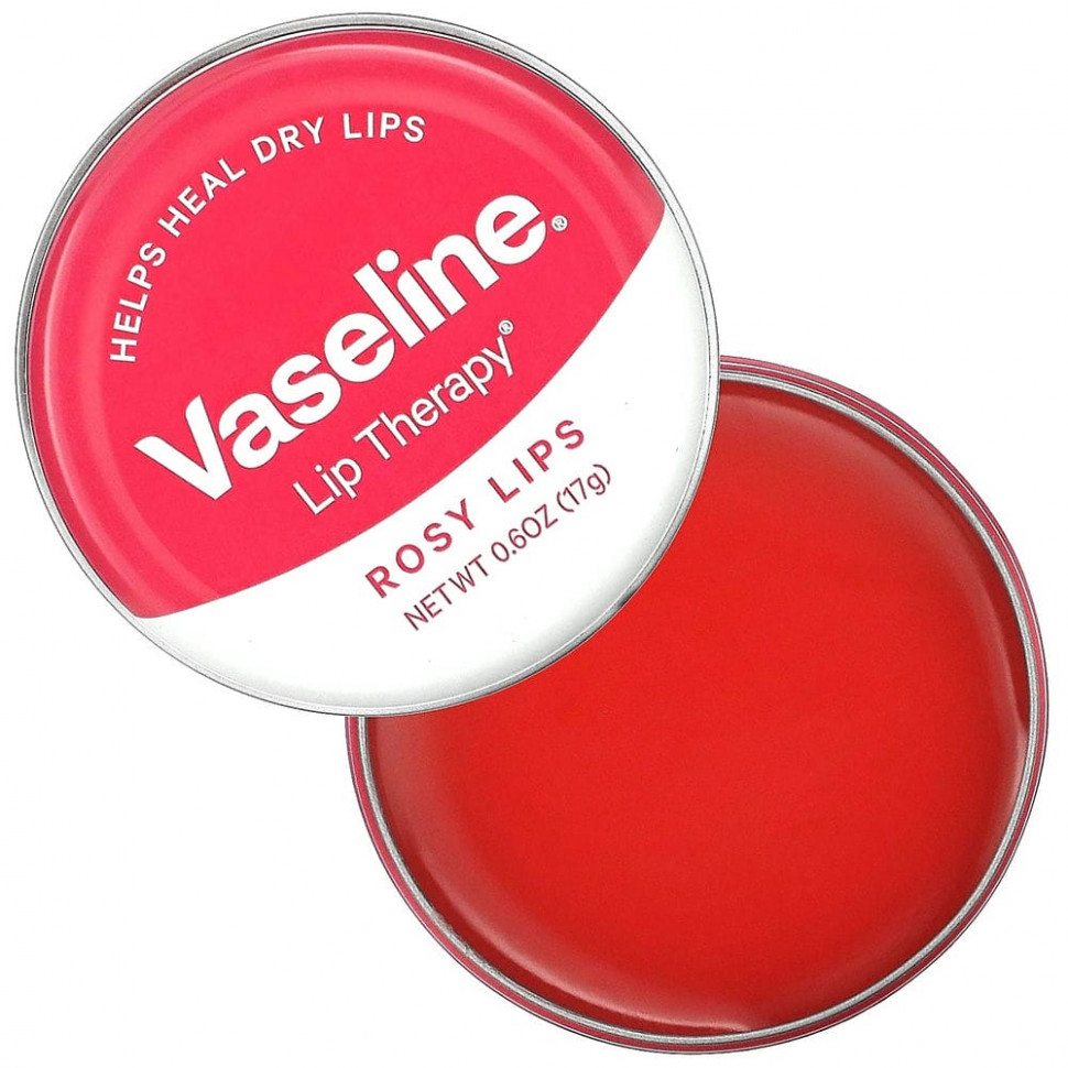 Vaseline, Lip Therapy, розовые губы, 17 г (0,6 унции)
