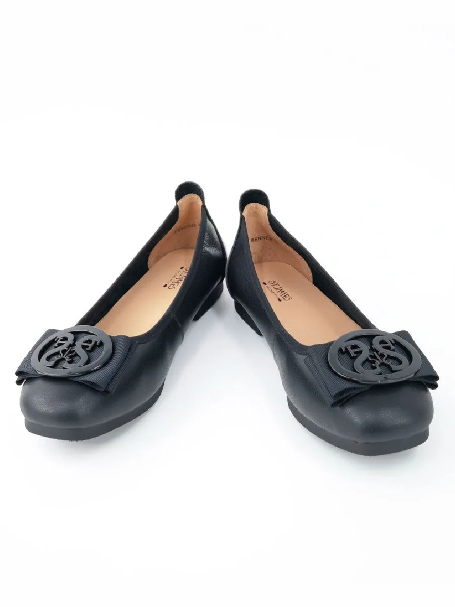 ST.JAMES WOMEN FLATS RENNES BLACK