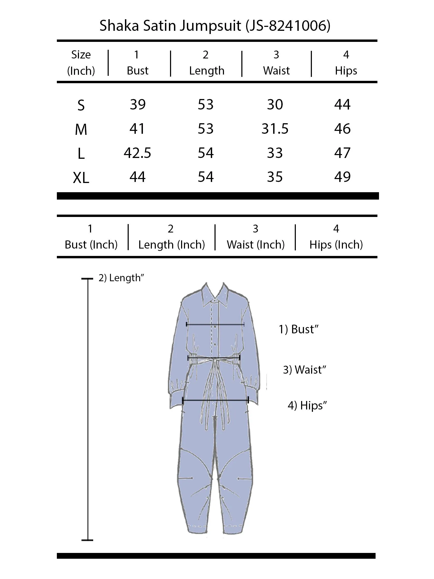 SHAKA Woman Jumpsuit Satin Blue