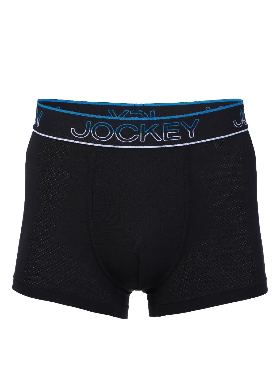 JOCKEY UNDERWEAR Men's PERFORMANCE TRUNKS BLACK