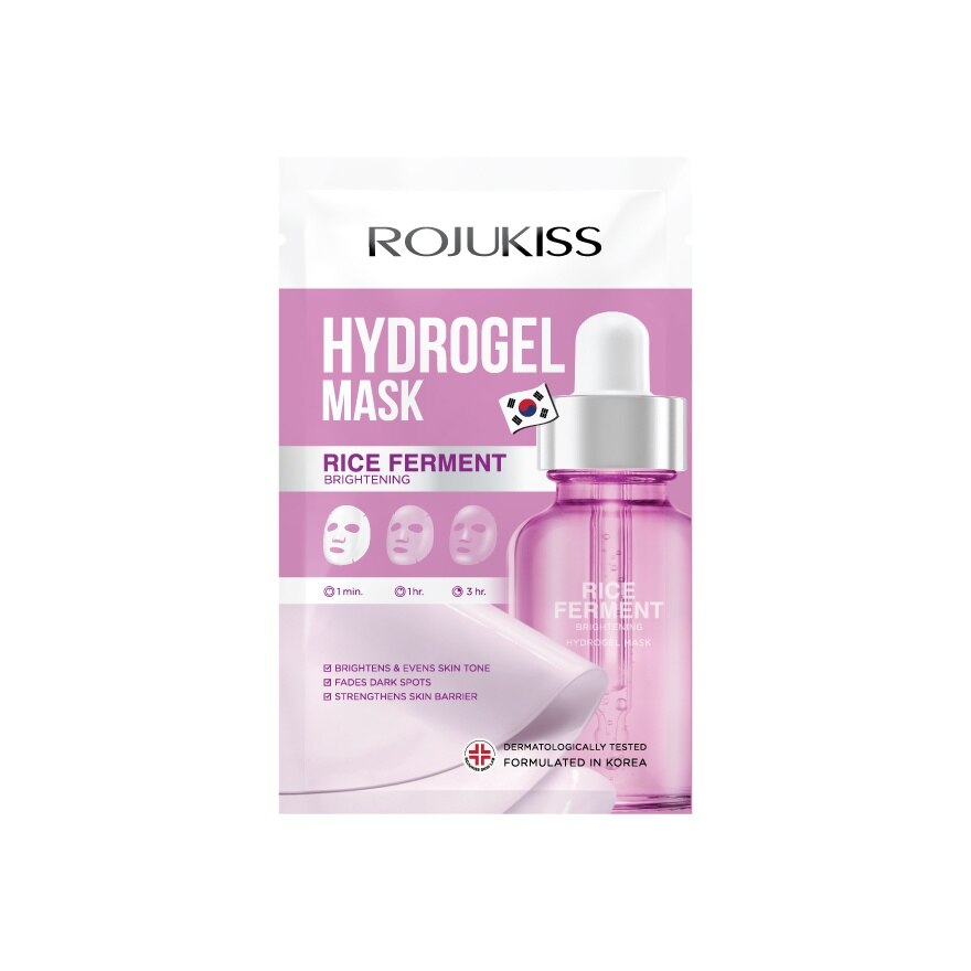 Rojukiss Hydrogel Mask Rice Ferment Brightening 1'S - Purple