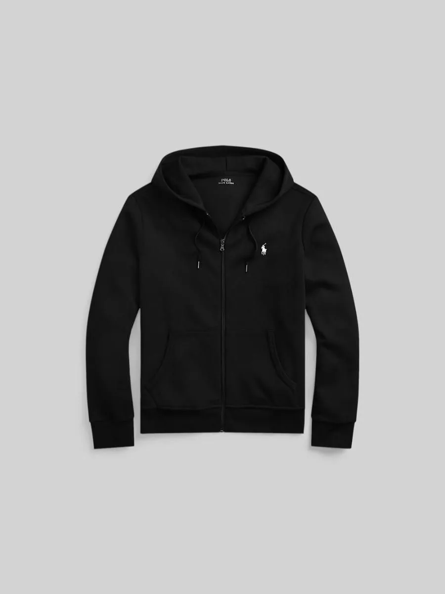 POLO RALPH LAUREN Men Jacket-Double-Knit Full-Zip Hoodie-Black