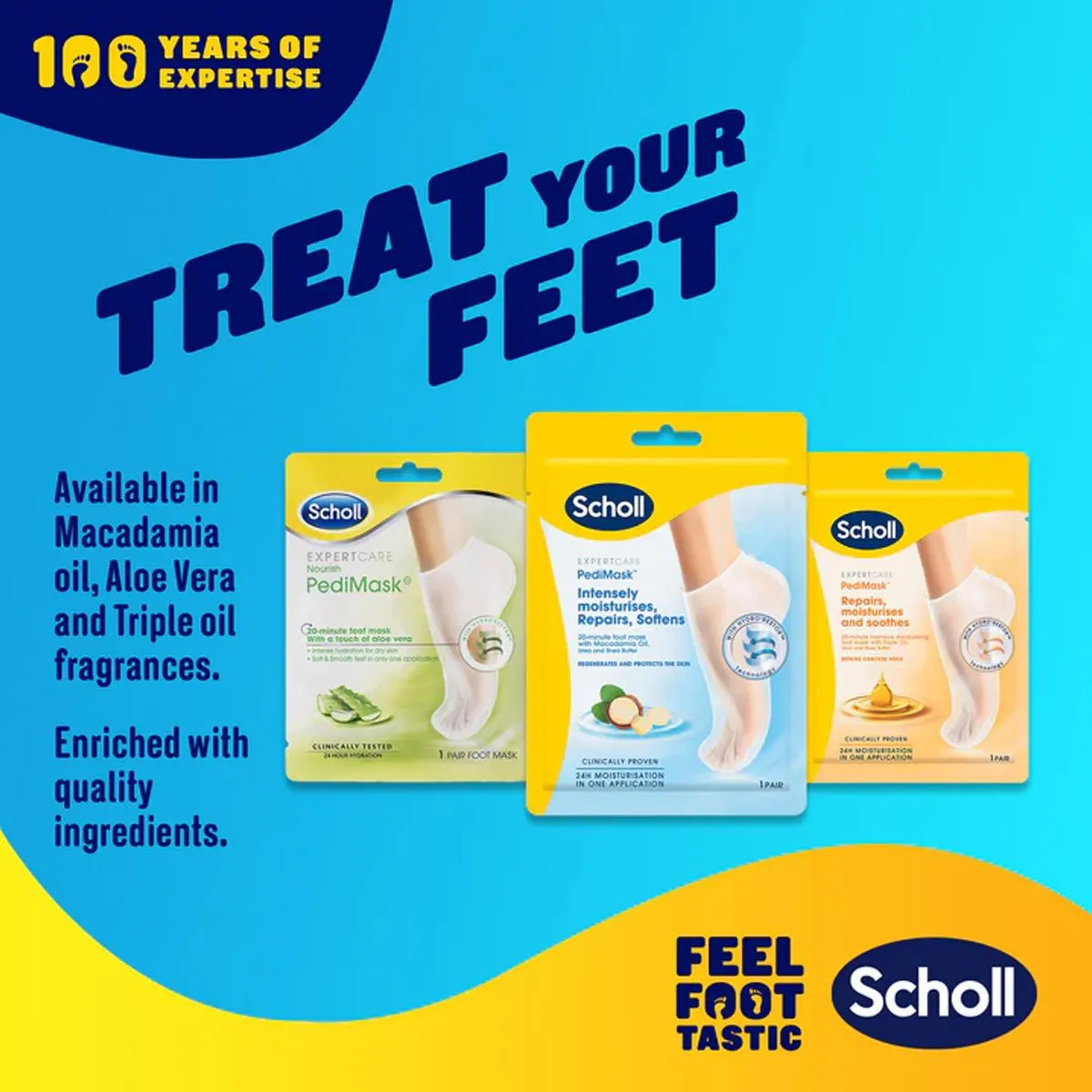 SCHOLL Nourish Pedimask Macadamia Oil