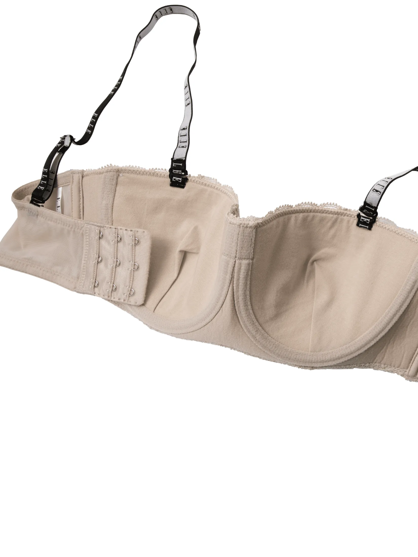 ELLE LINGERIE Women Moulded Bra 1/2 cup LB6633 - Beige