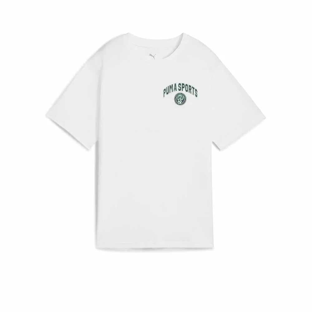 PUMA Wardrobe Essentials Sports Legacy Graphic Women T-Shirt White - PU097AP044EOTH