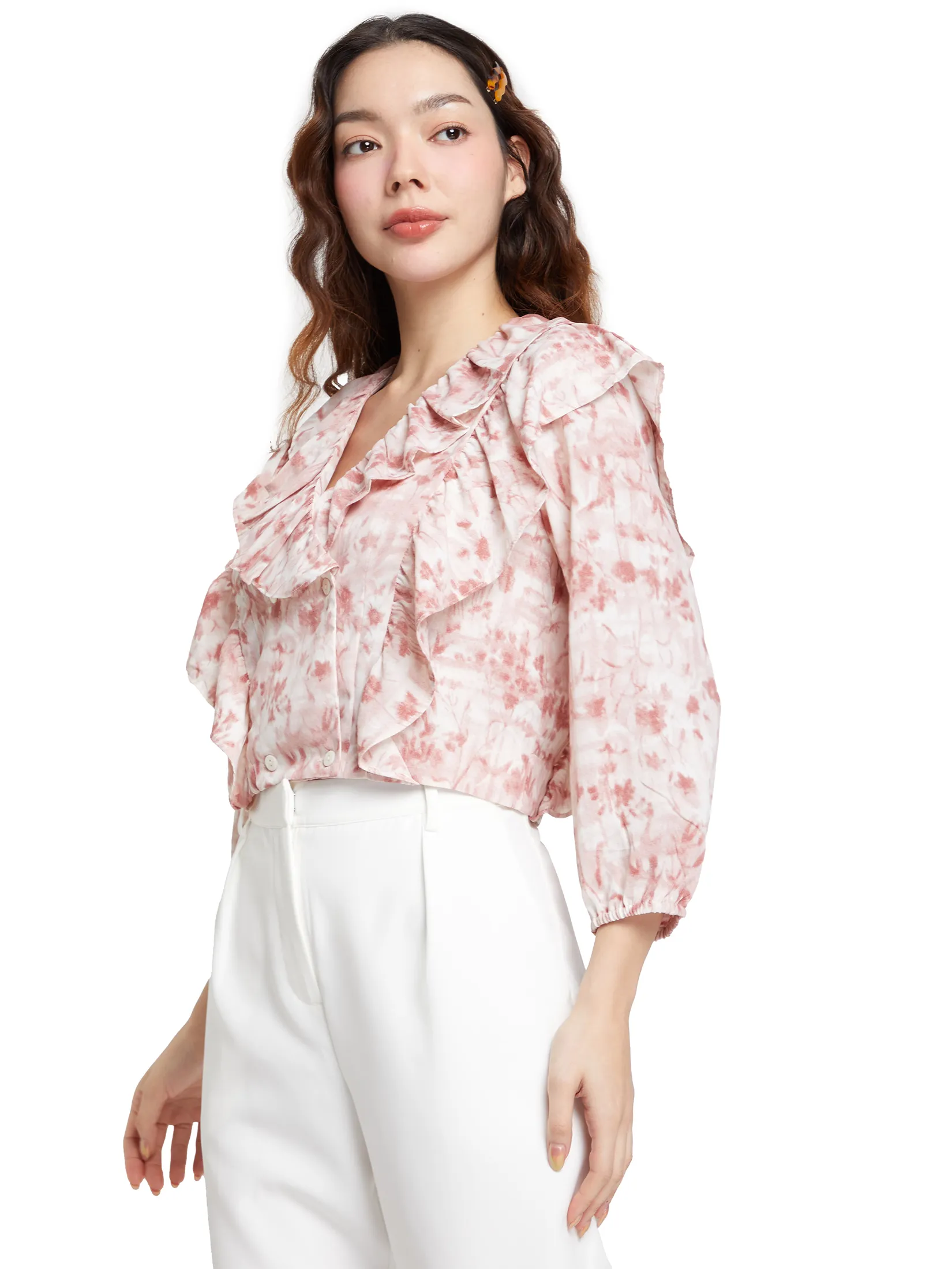 LOLITA Women Blouse Long Sleeves Print