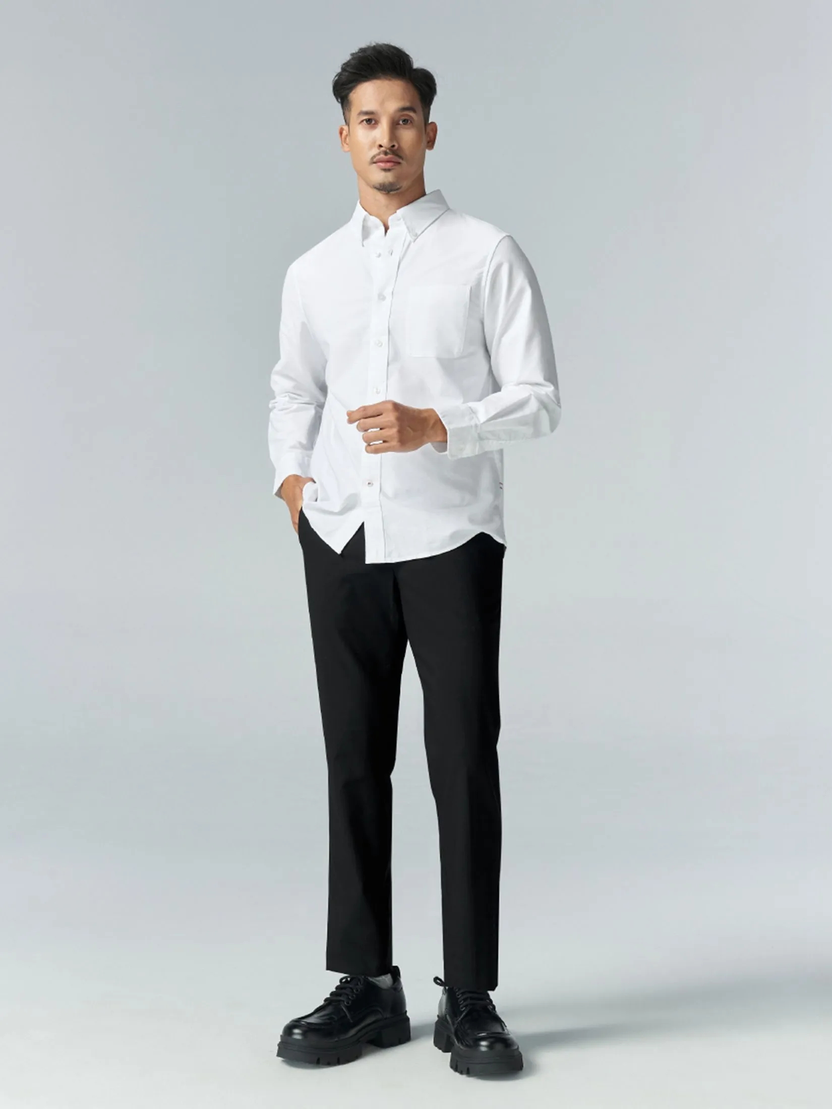 GQ Men Shirt Long Sleeves Perfect Oxford