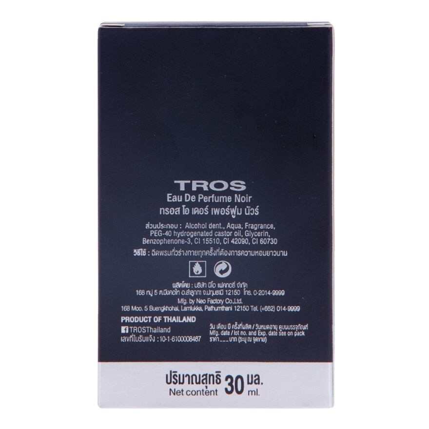 Tros Eau De Perfume Noir 30 Ml.