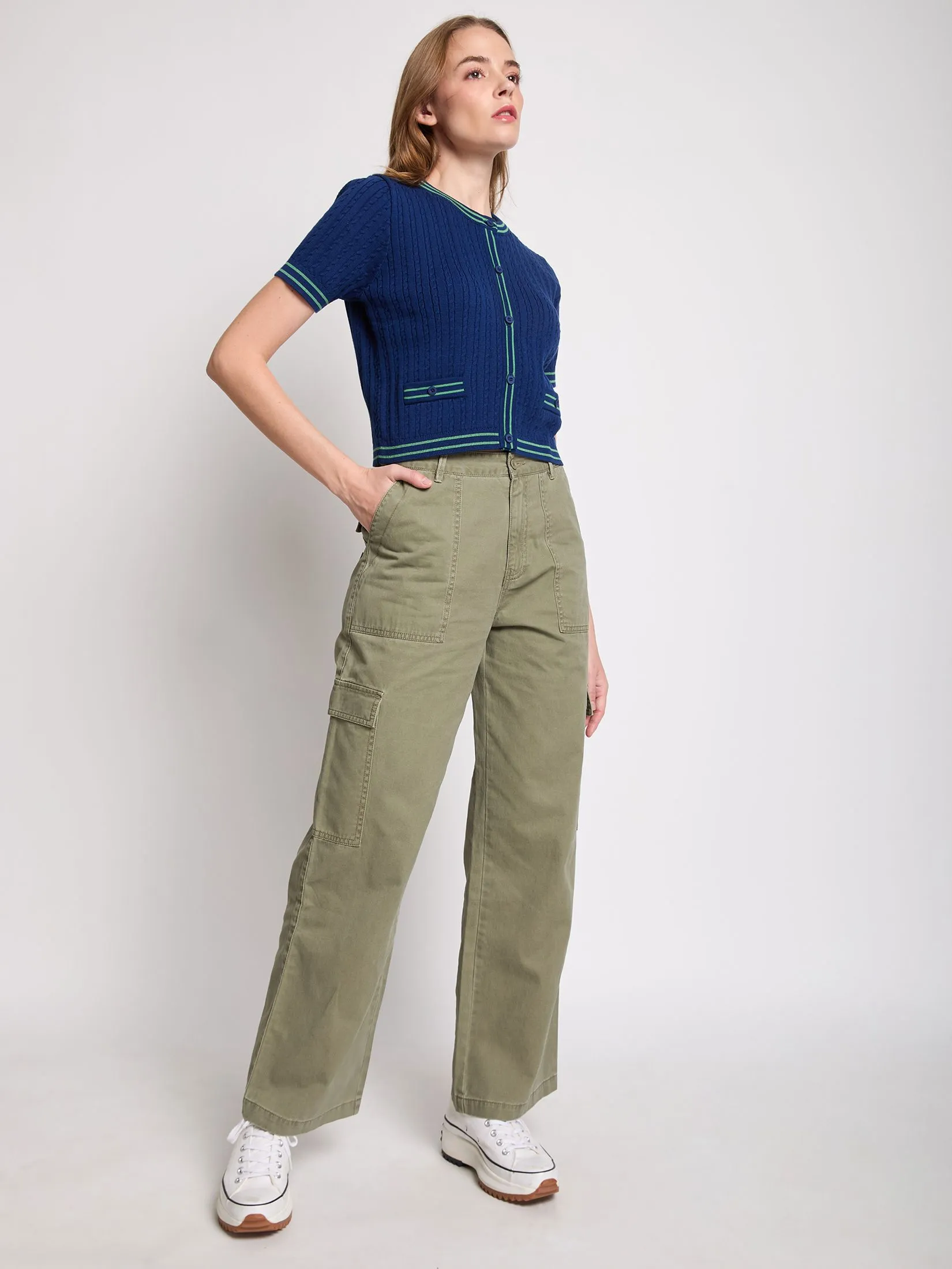 DEFRY 01 Women Cardigan Short Sleeves 2506PSSW072