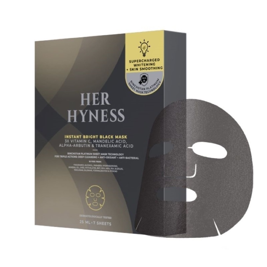 Her Hyness Instant Bright Black Mask 25 ml. x7