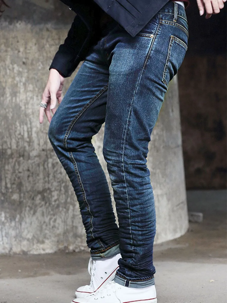 SIMPLE&RAW Blue Rusty Jeans Sk828-1-26 Blue