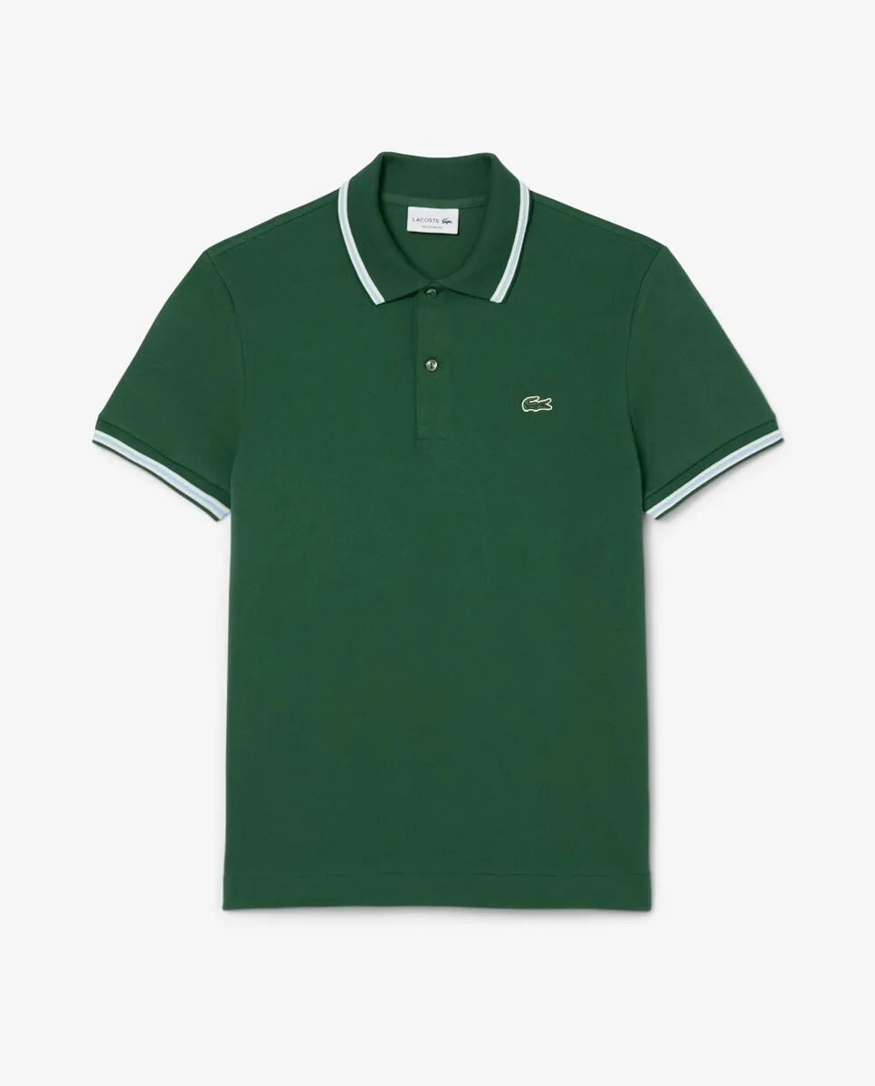 LACOSTE Regular Fit L.12.12 Petit Piqu  Polo Shirt Green Size - 5