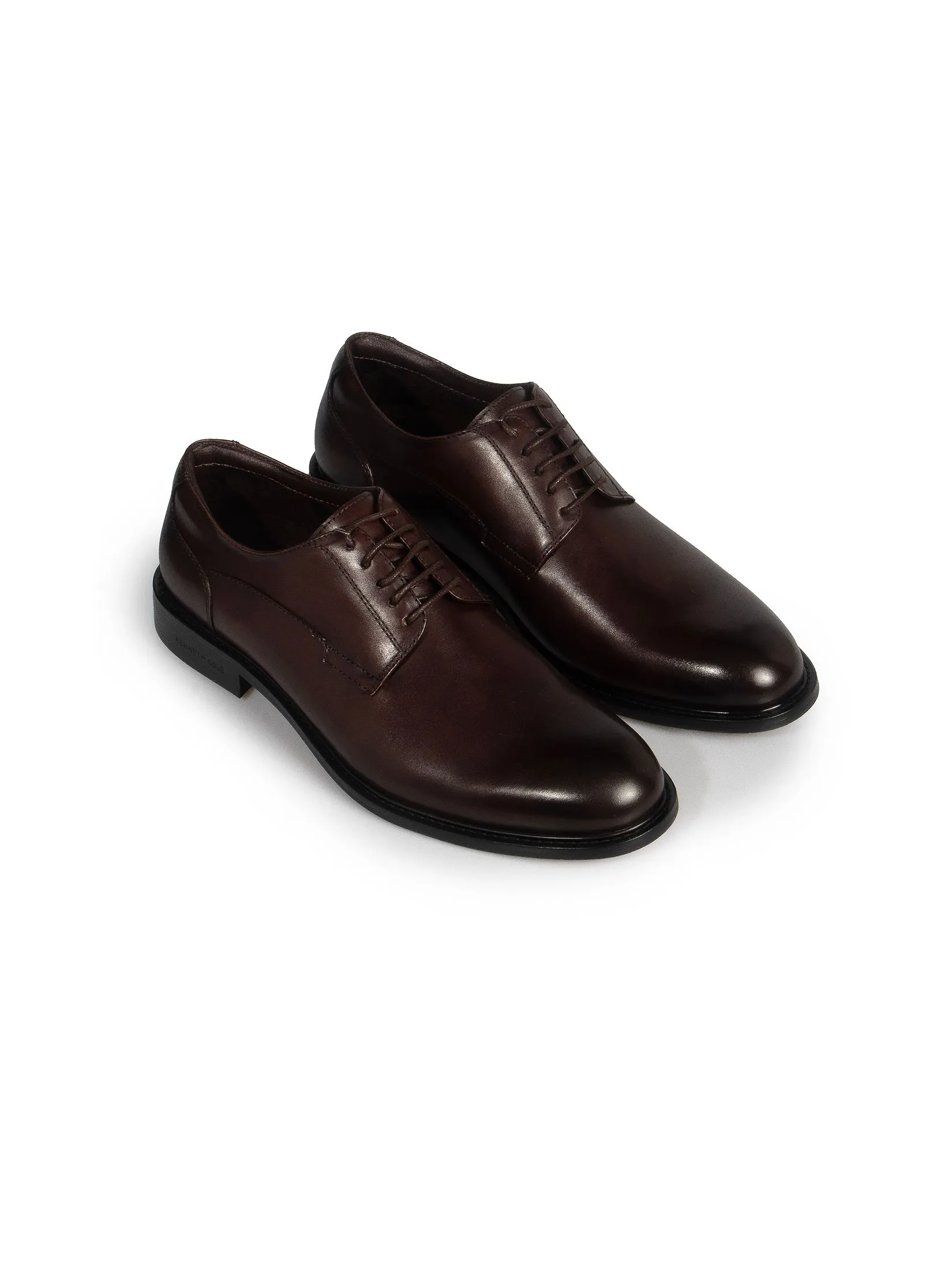 KENNETH COLE MEN DRESS SHOES PHILIP LACE UP  /DARK BROWN