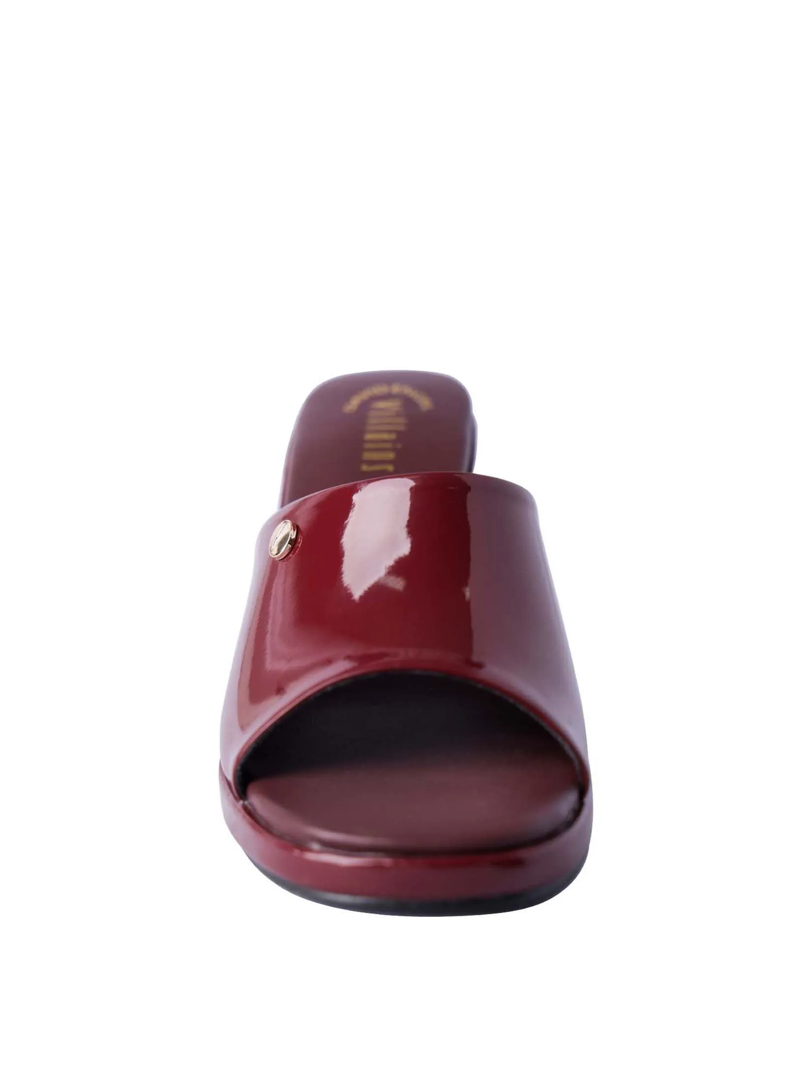 VILLAINS SF GENTLE BREEZE Women's Heeled Sandals BURGUNDY PATENT