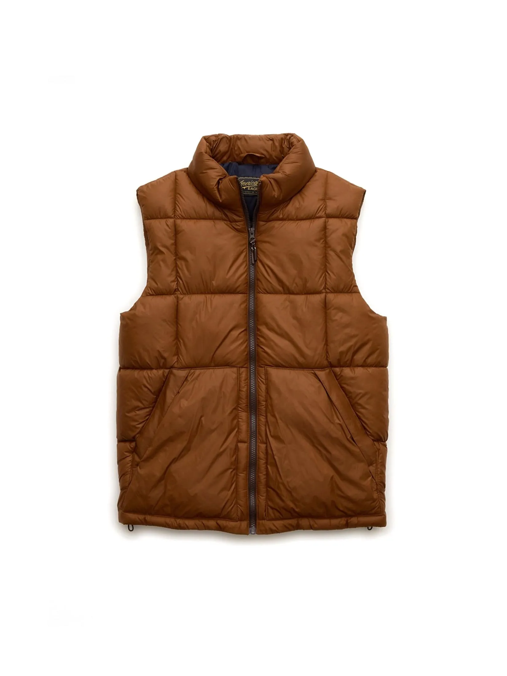 AMERICAN EAGLE MEN 1648 CASCADE PUFFER VEST 225 CINNABAR