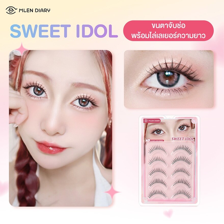 Mlen Diary Strips Lashes Series Eyelashes 5Pairs Sweet Idol