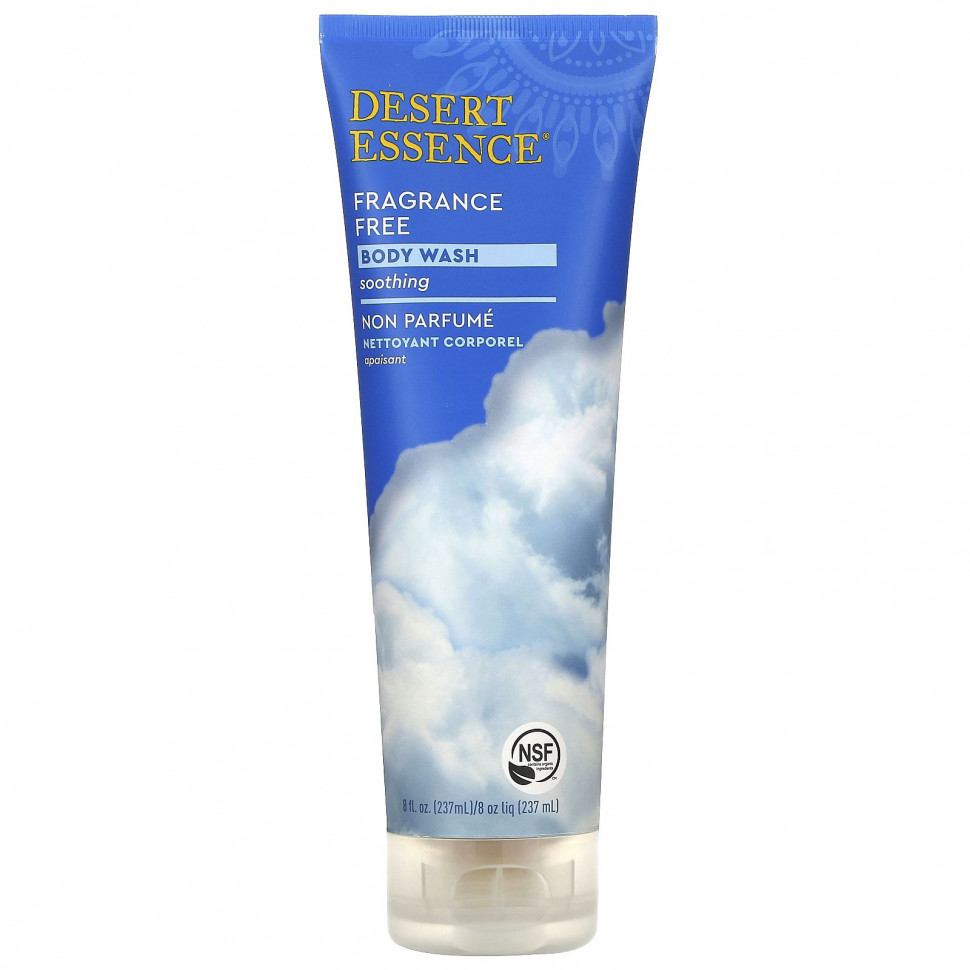 Desert Essence, Органический Гель для Душа, Без Отдушек 8 жидких унции (237 мл) - DES-33737-Без запаха | 227 мл
