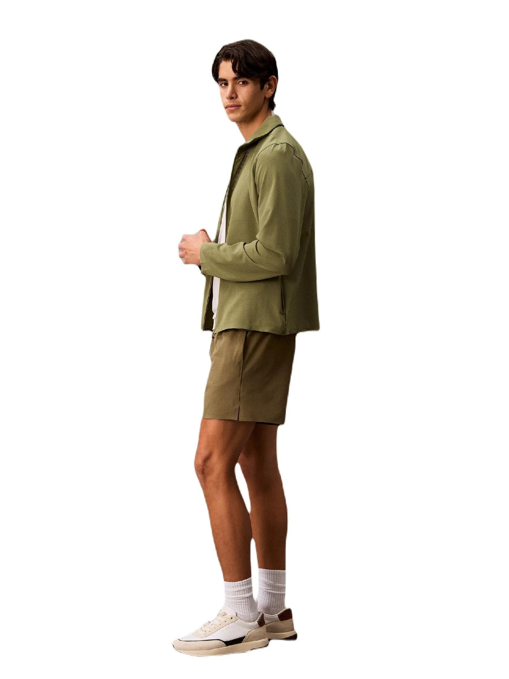 CALVIN KLEIN Men's Active Icon Woven Short Khaki