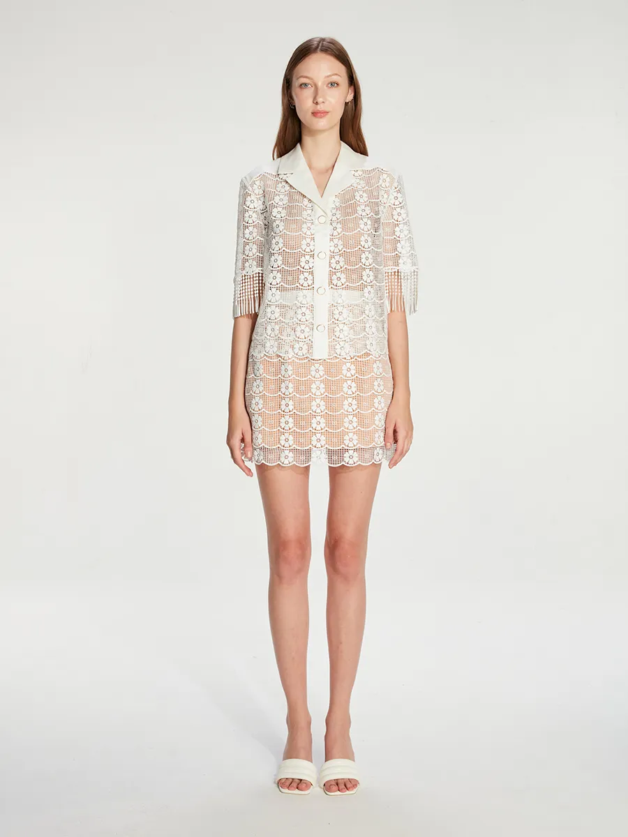 JANESUDA (SS23) White Skirts