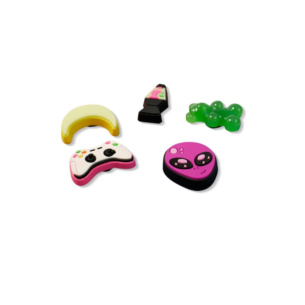 CROCS Jibbitz Shoes Charm Night Gamer 5-Pack Multi Color - CR024AC060DXTH