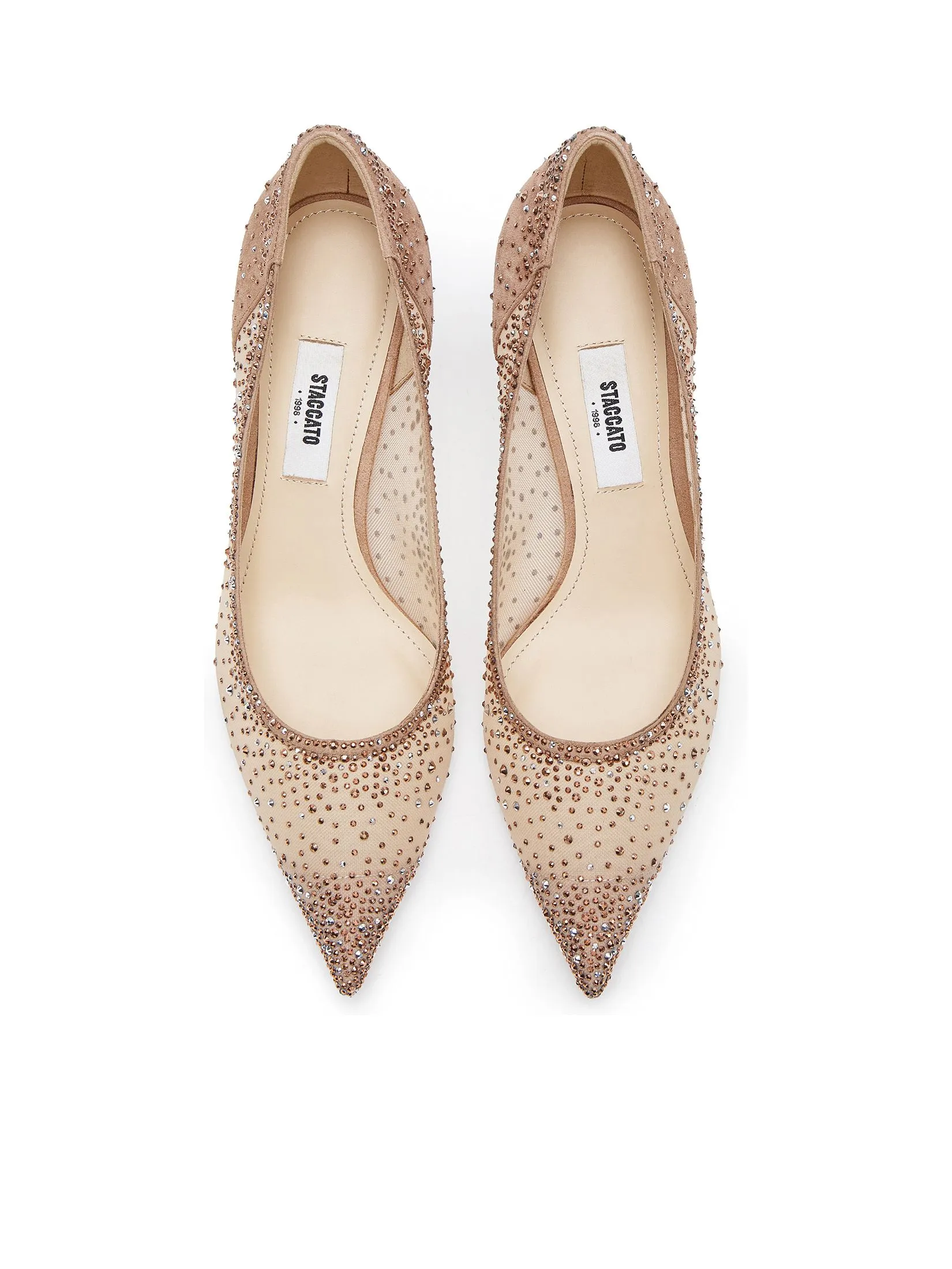 STACCATO Women Pump Pointed Toe Embellishments Sparkle